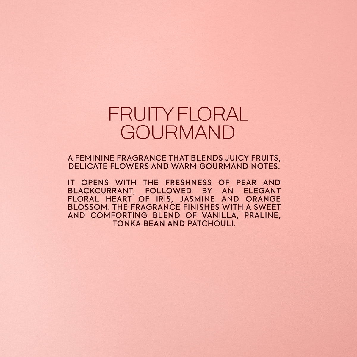 Vida de Saphir - a fruity floral gourmand fragrance with pear, iris and vanilla