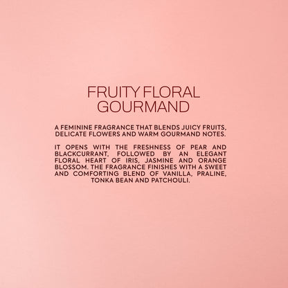 Vida de Saphir - a fruity floral gourmand fragrance with pear, iris and vanilla